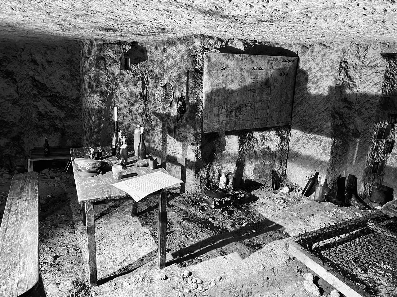 Intérieur de la Caverne du Dragon au Chemin des Dames