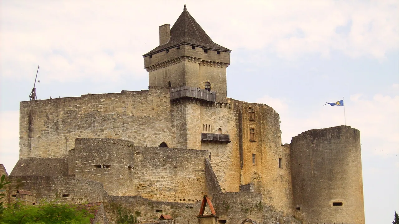 Vue du Château de Castelnaud-la-Chapelle en Dordogne