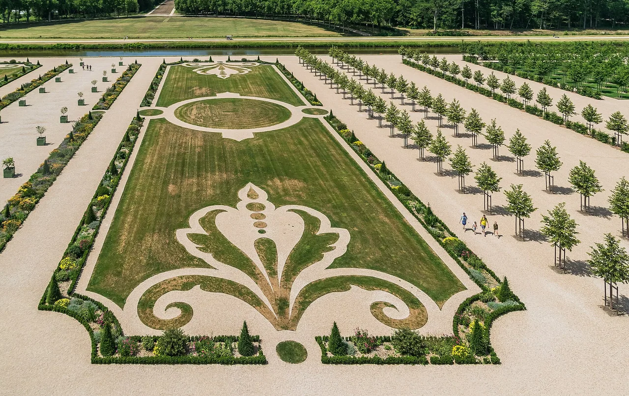 Jardins à la française du Château de Chambord