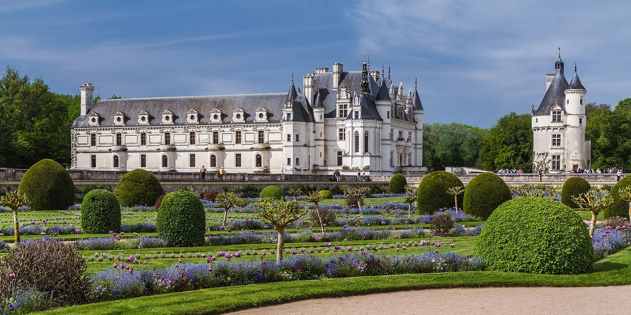 Jardin de Diane de Poitiers au Château de Chenonceau