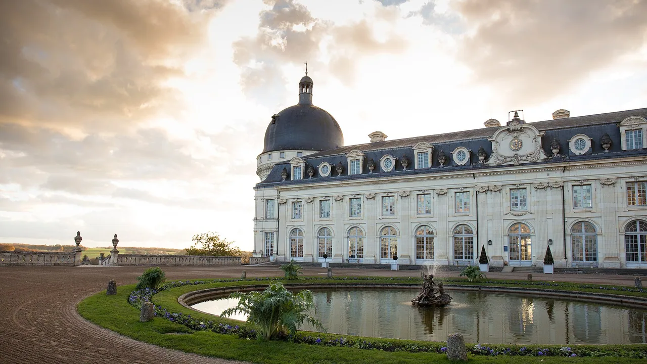 La cour d'honneur du château de Valençay