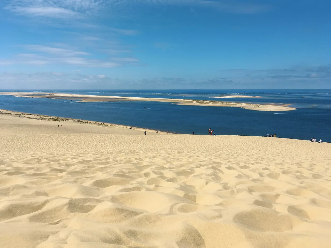 Vue sur le banc d'Arguin depuis la Dune du Pilat