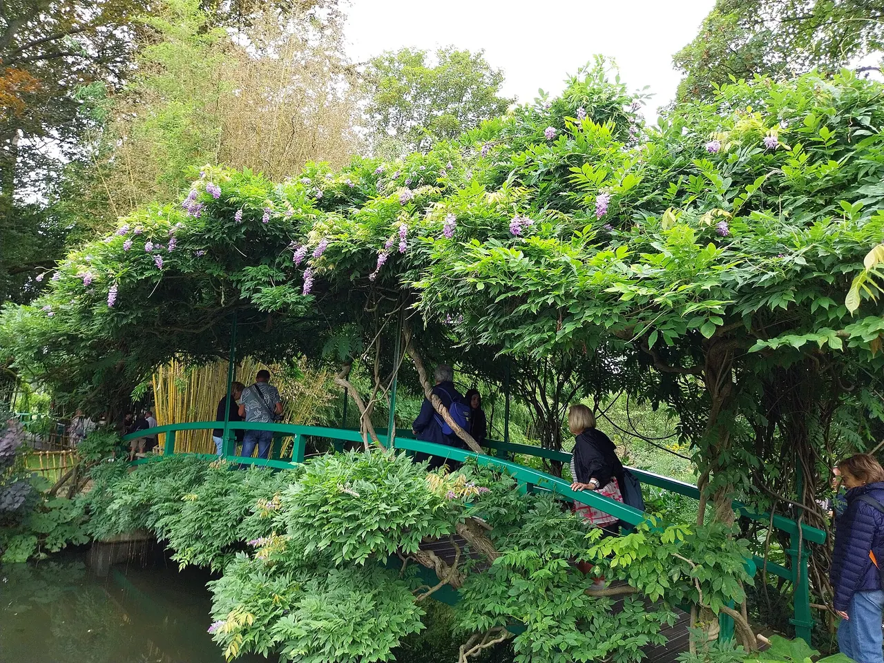 Pont japonais dans le jardin d'eau de Claude Monet à Giverny