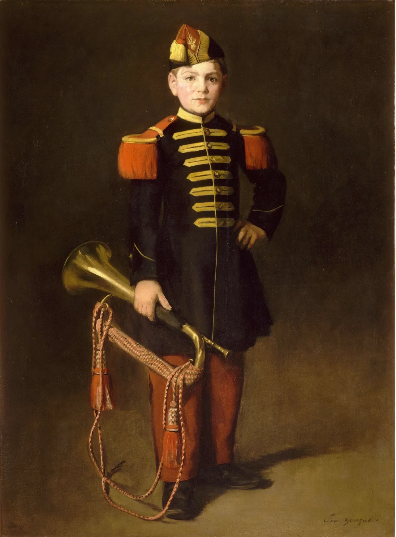 Enfant de troupe d'Eva Gonzalès conservé au musée de Gajac