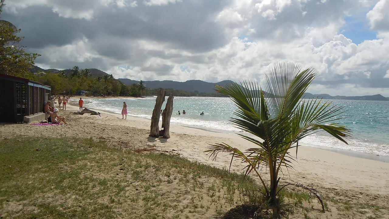 Plage de Corps de Garde à Sainte-Luce en Martinique