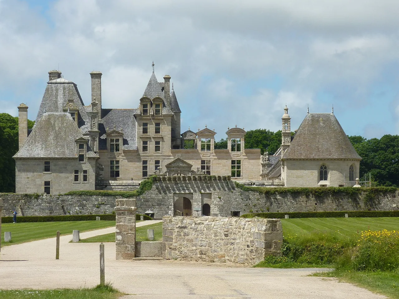 Château de Kerjean vu de face