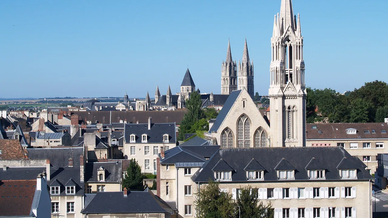 Vue de Caen depuis le château