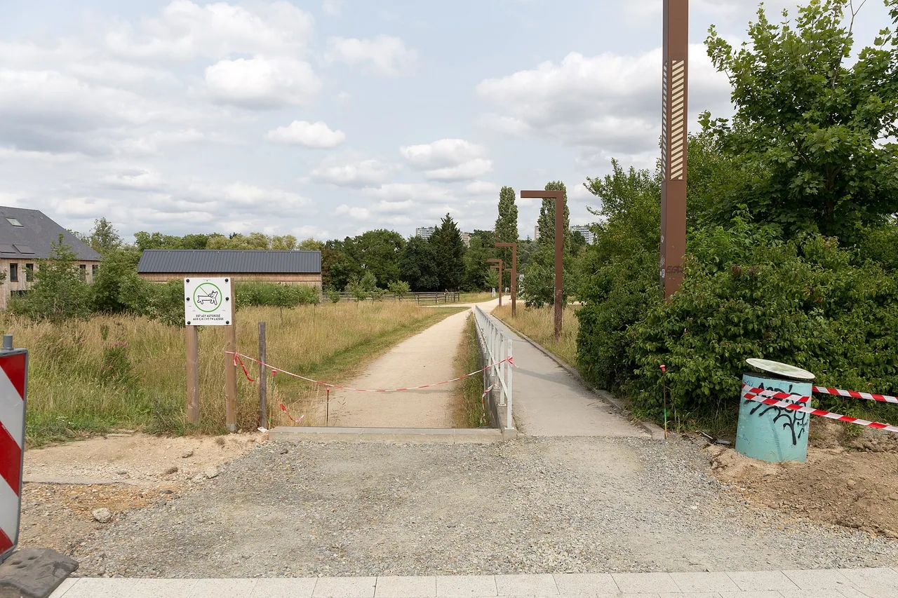 Prairies Saint-Martin à Rennes sur le parcours familial à vélo