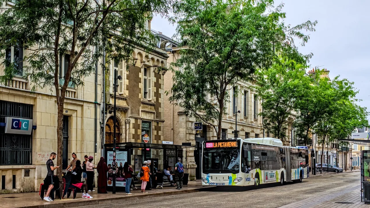 Bus du réseau Vitalis à Poitiers
