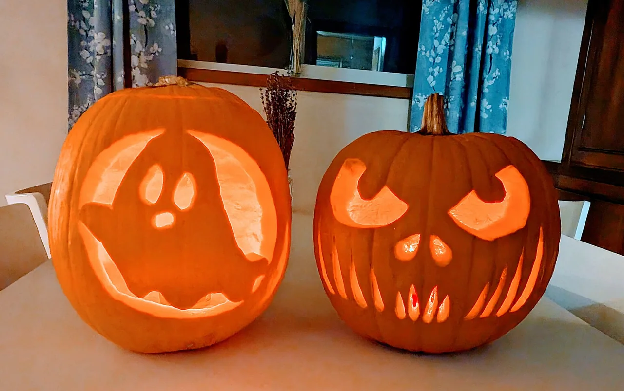 Citrouille sculptée pour une activité d'Halloween