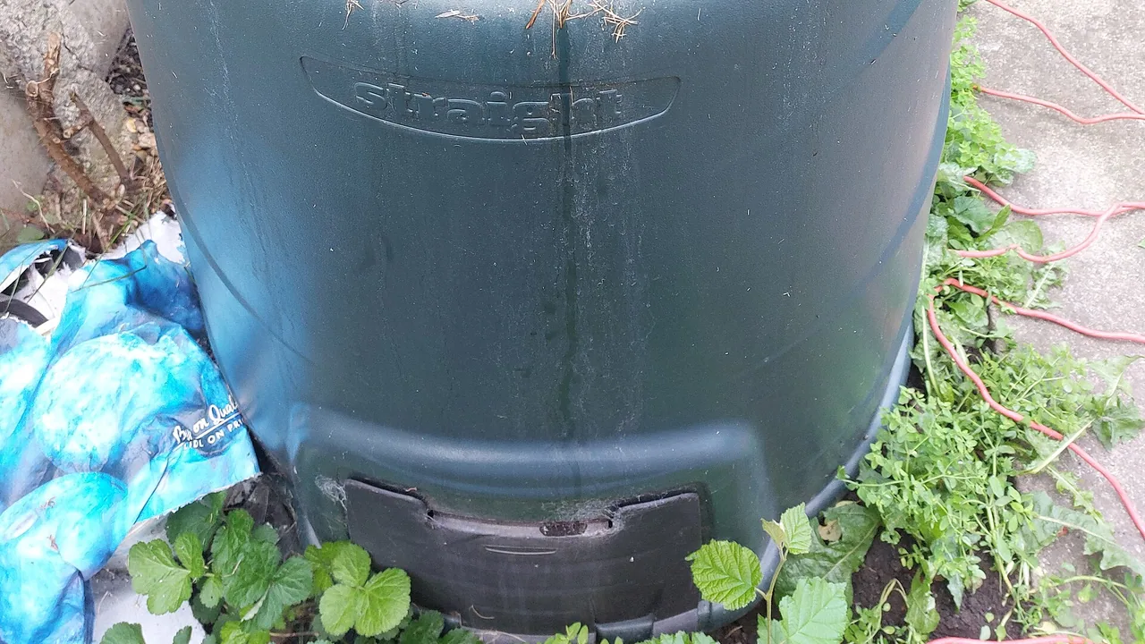 Composteur de jardin en plastique vert