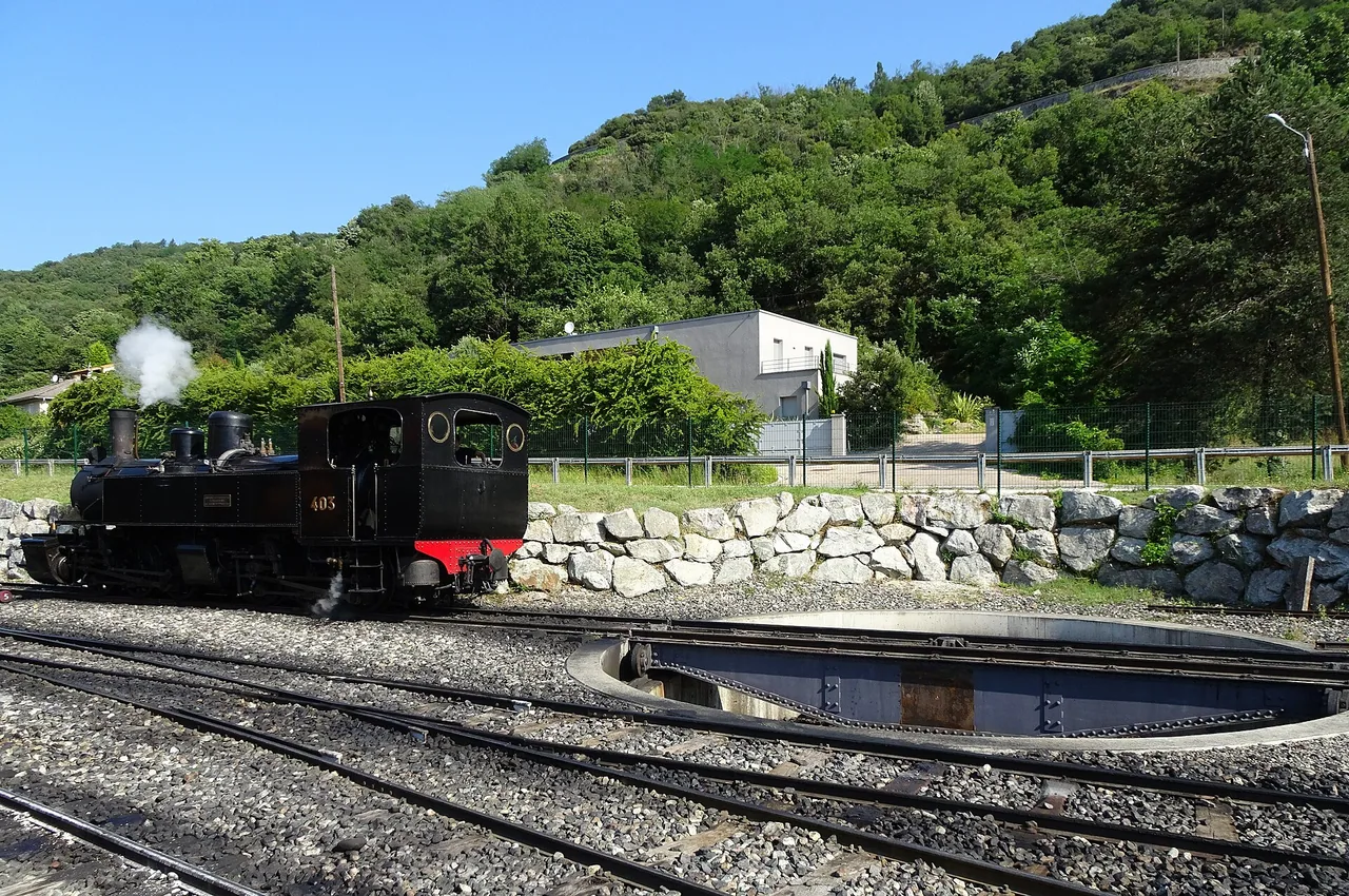 La locomotive Mallet 403 du Mastrou au Chemin de fer du Vivarais