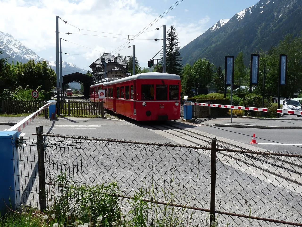 Train du Montenvers au départ de Chamonix