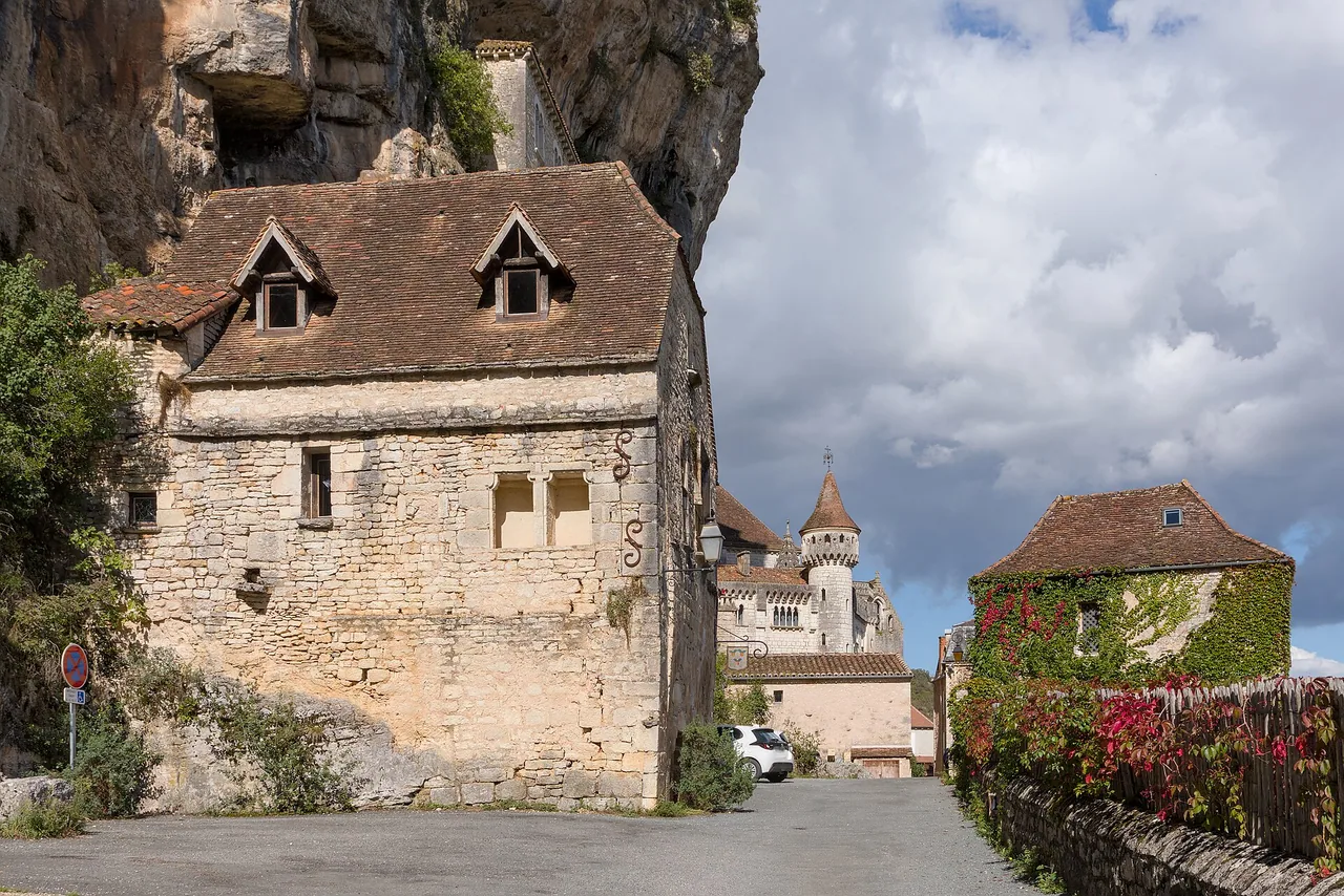 Rue de la Mercerie dans la cité médiévale de Rocamadour