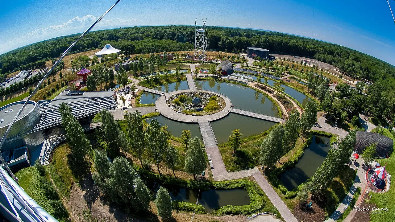 Vue aérienne du Parc du Petit Prince à Ungersheim