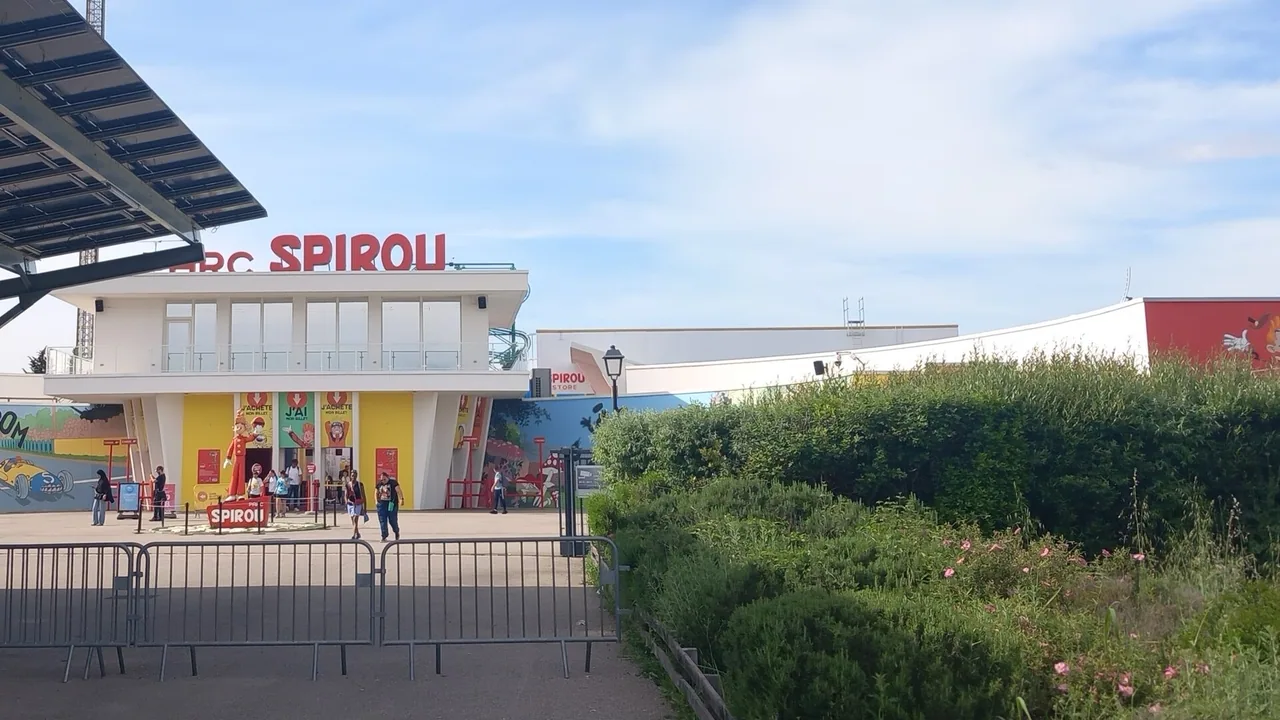 Entrée du Parc Spirou à Monteux
