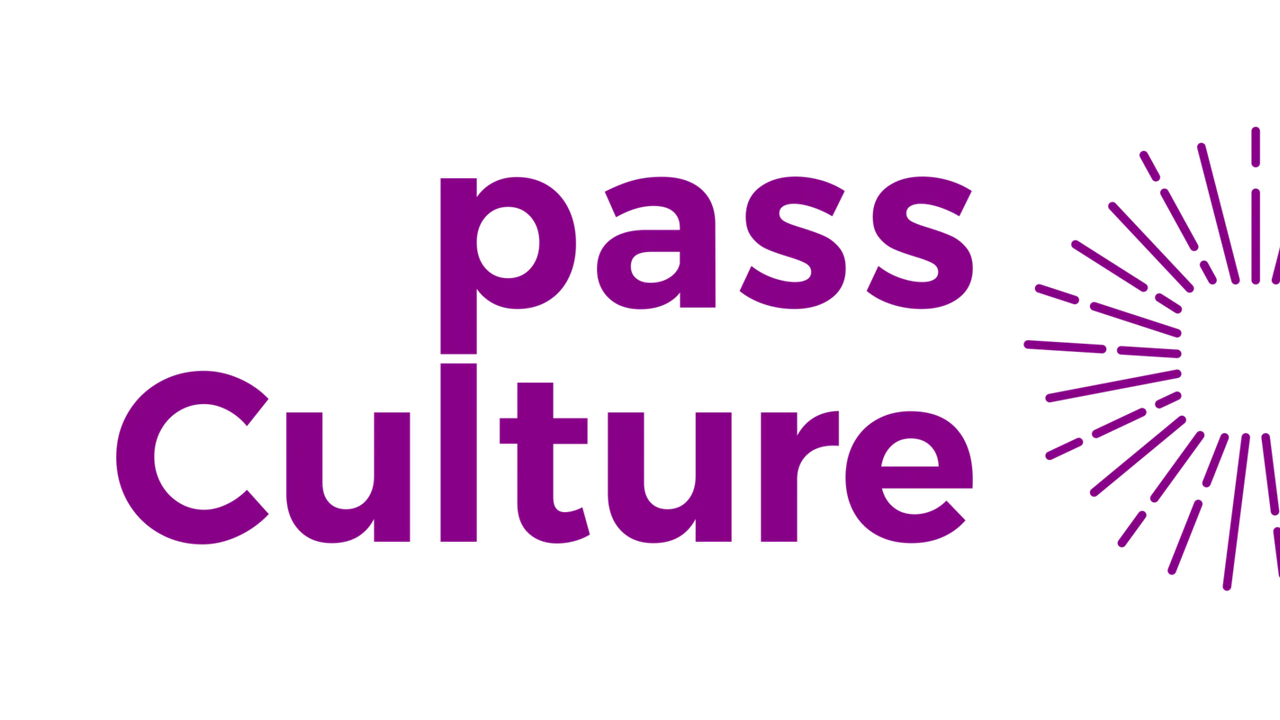 Logo officiel du pass Culture en violet sur fond blanc
