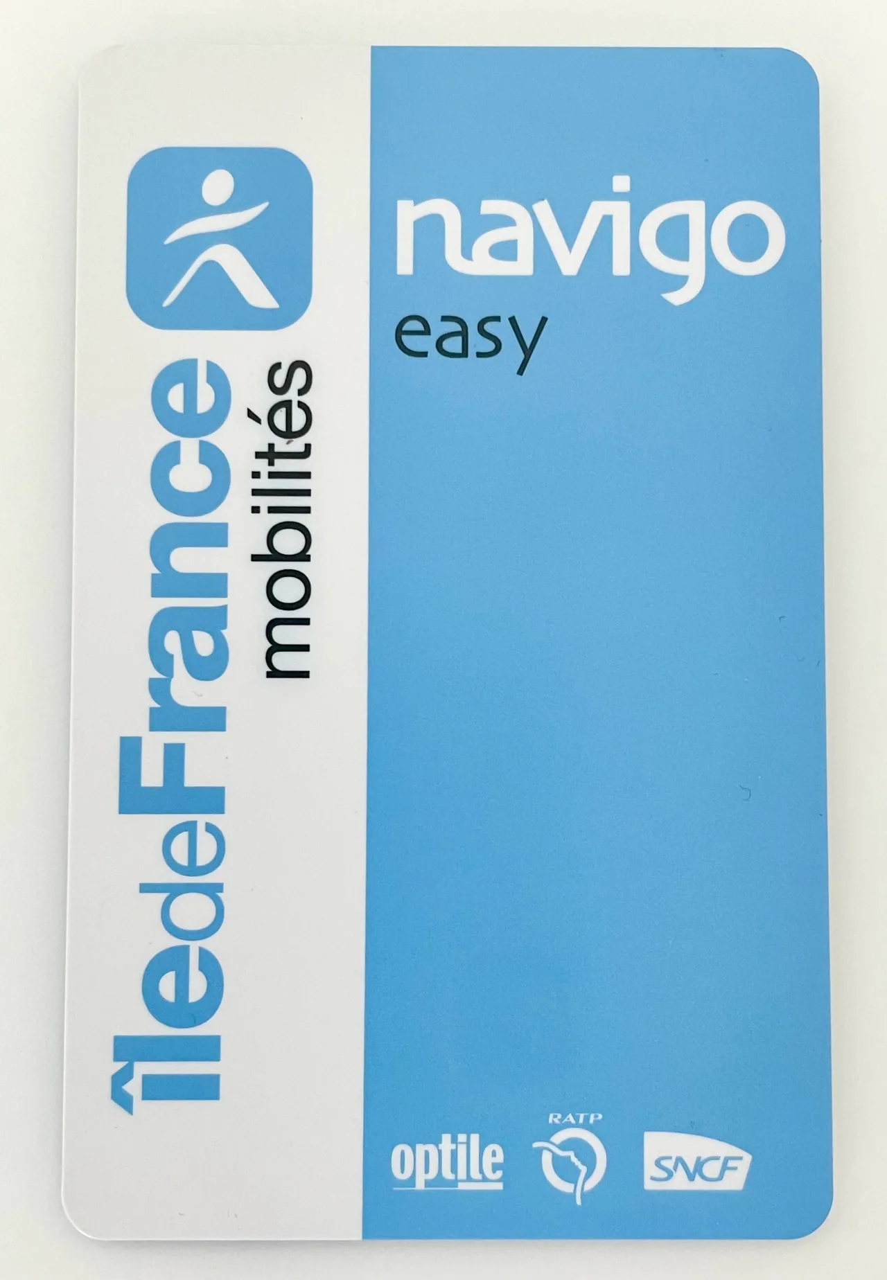 Passe de transport Navigo Easy utilisable sur les réseaux franciliens