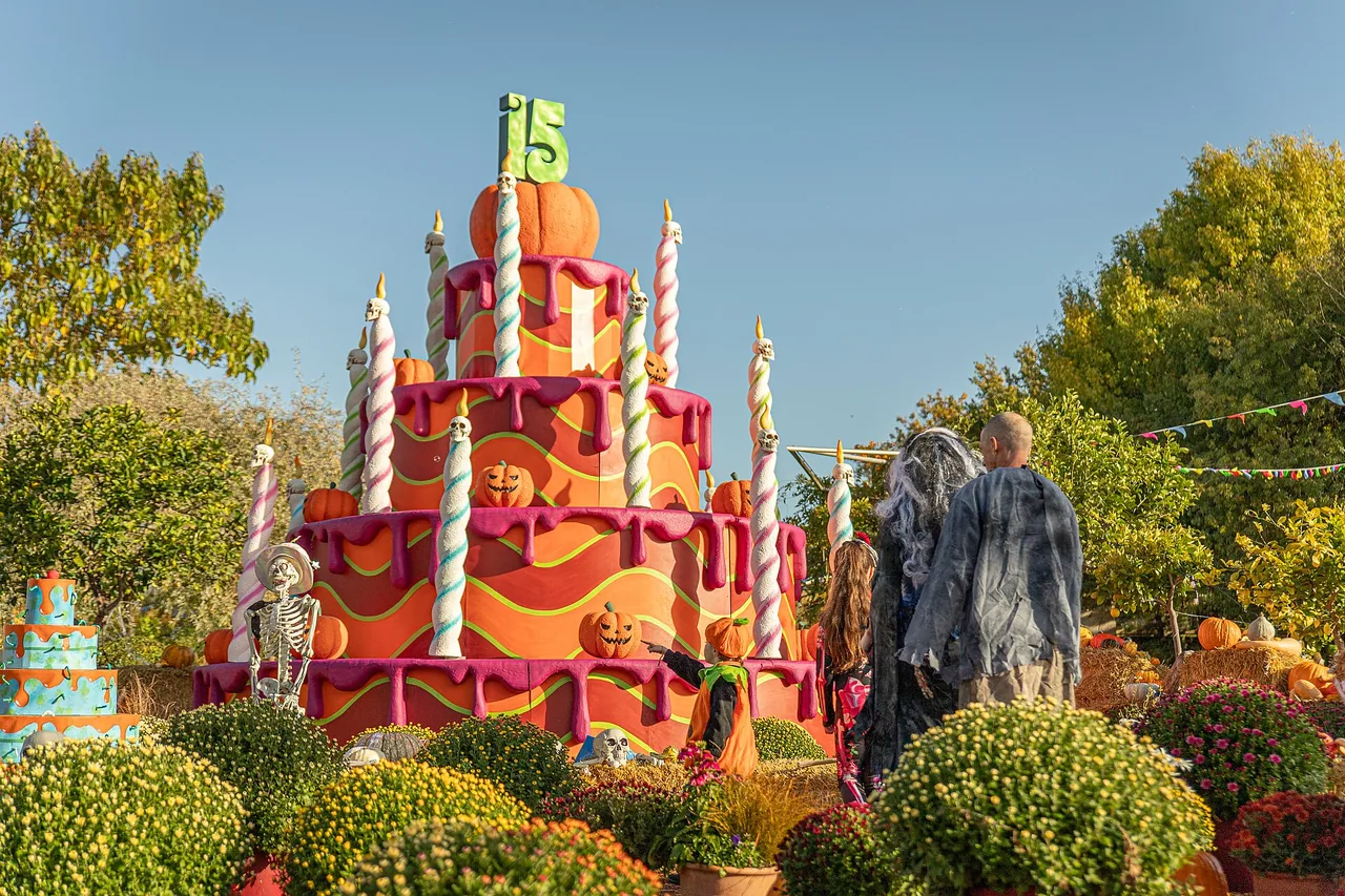 Décors de citrouilles et d'automne à Terra Botanica lors de la fête de 2025
