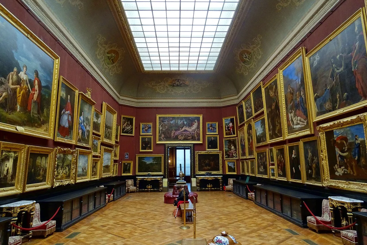 Grande galerie de peinture du musée Condé au château de Chantilly