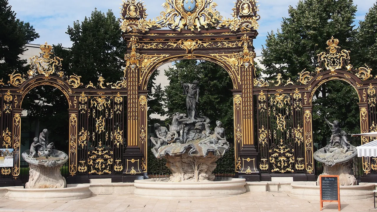 Fontaine de la place Stanislas à Nancy, en Meurthe-et-Moselle