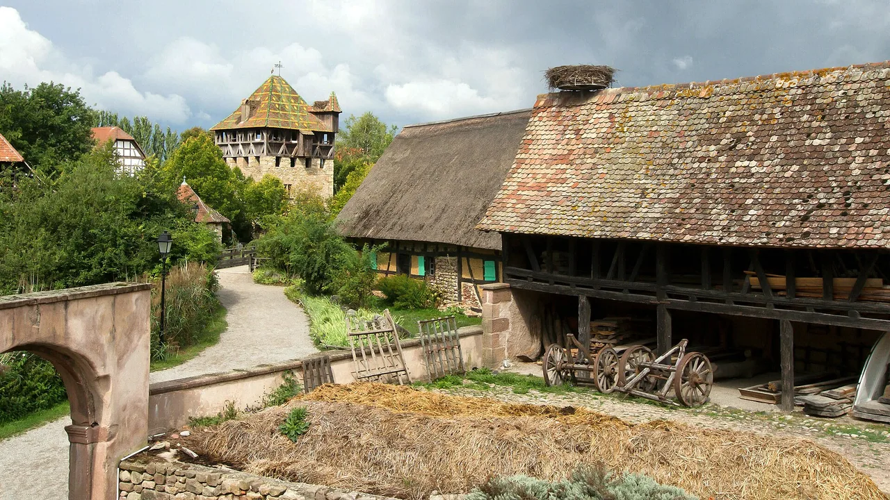 Bâtiments traditionnels de l'Écomusée d'Alsace à Ungersheim