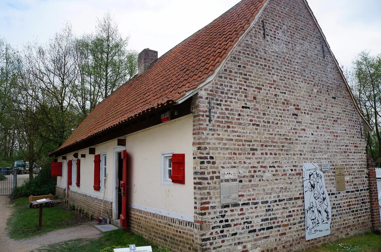 Maison de Norkerque reconstituée au Musée de Plein Air de Villeneuve-d'Ascq
